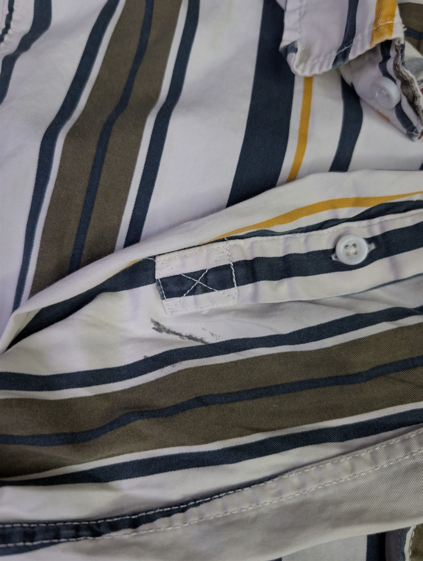 Pacsun Men's Multicolor Vertical Striped Long Sleeve Button-Down Shirt 5