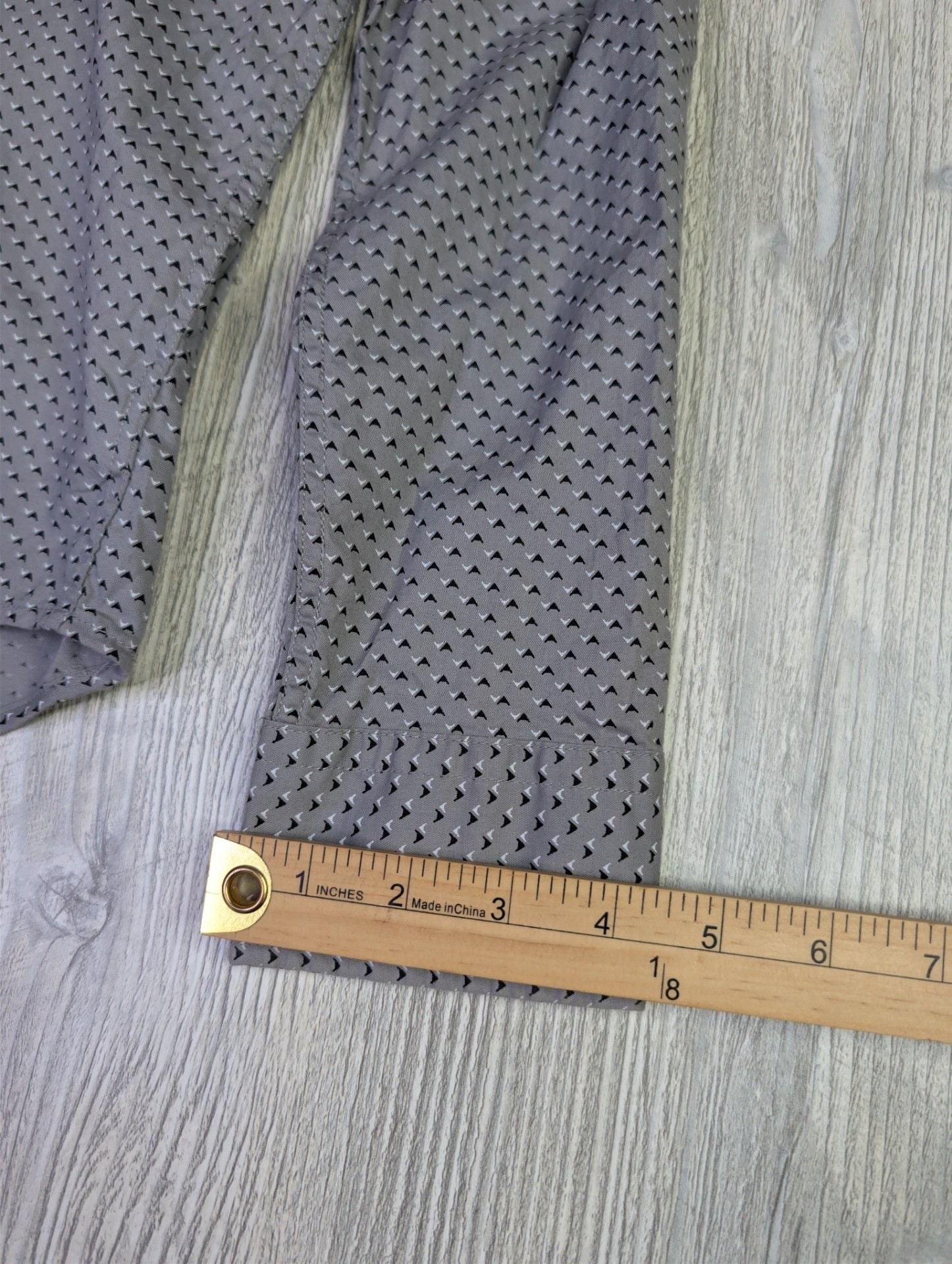 American Eagle Long Sleeve Geometric Print Button Down Shirt 6