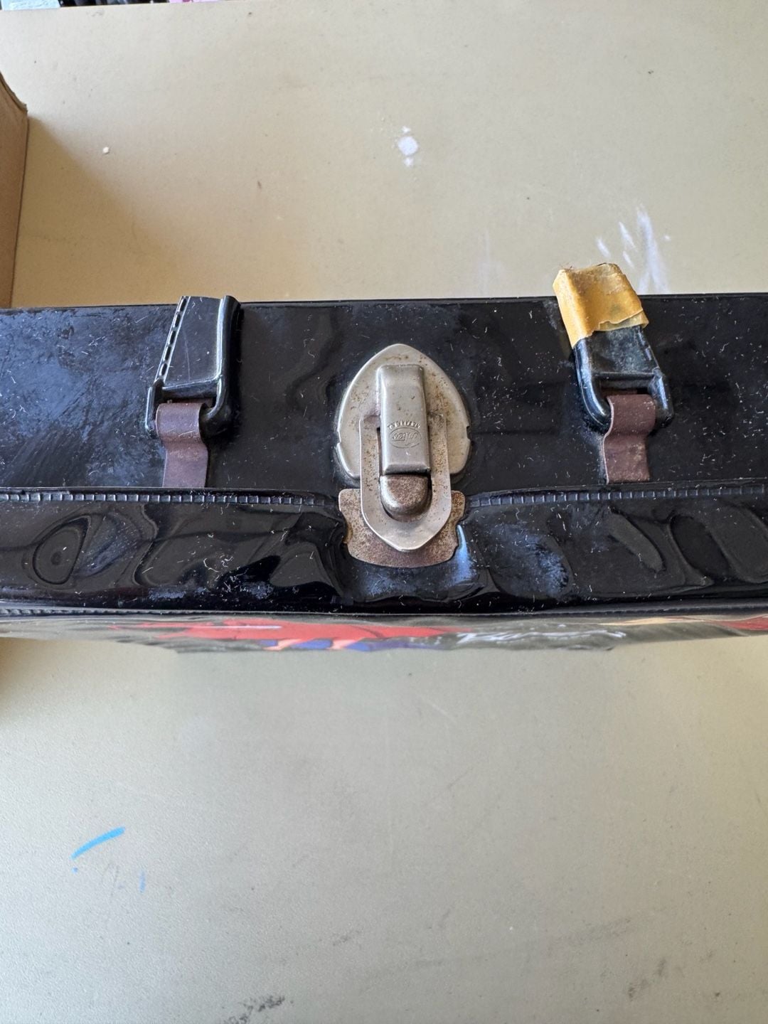 Vintage 1963 Mattel Barbie Doll Case Black Vinyl Carrying Case 2