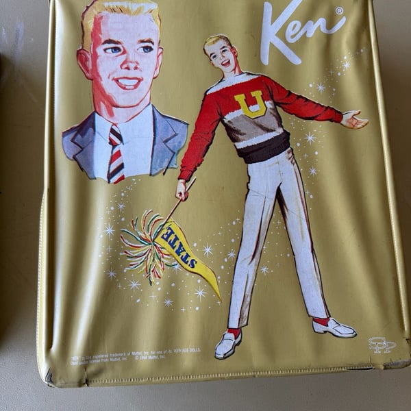 Vintage 1964 Mattel Ken Doll Carrying Case