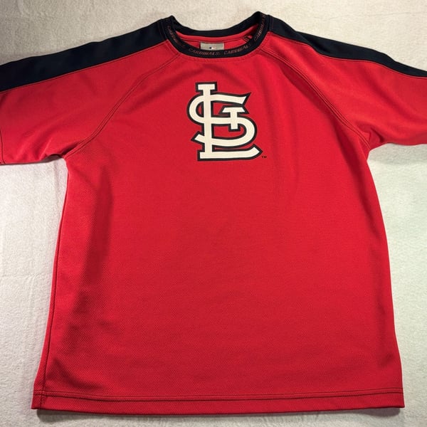 MLB Genuine Merchandise St. Louis Cardinals Athletic Performance Jersey Shirt Youth Size 12/14