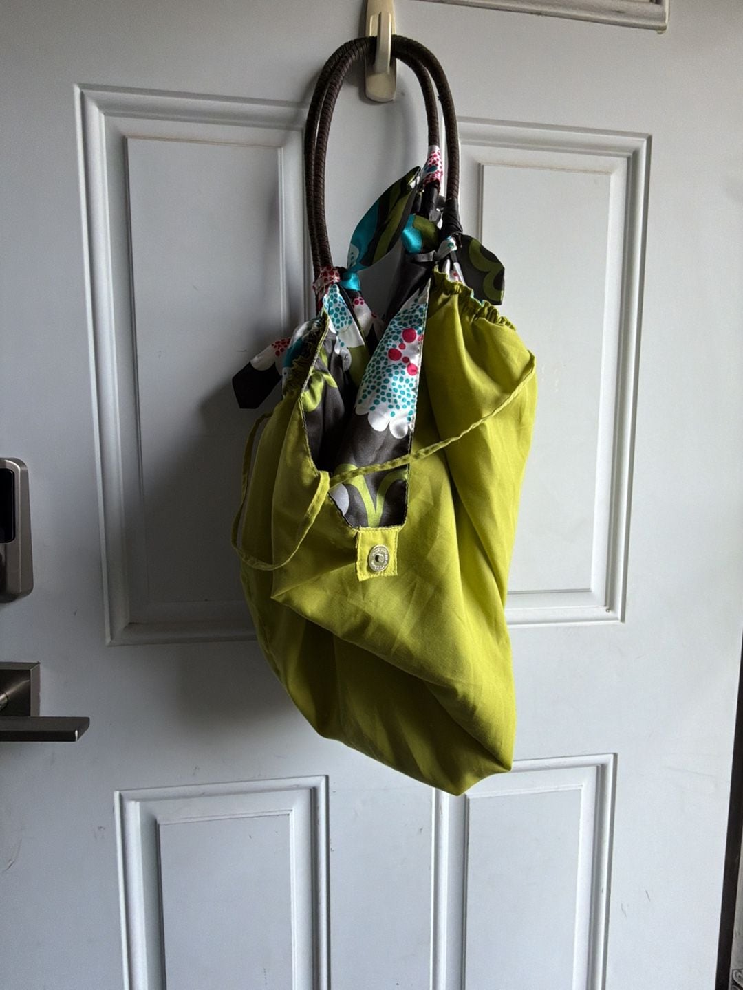 Old Navy Floral Satin Slouchy Hobo Shoulder Bag 4