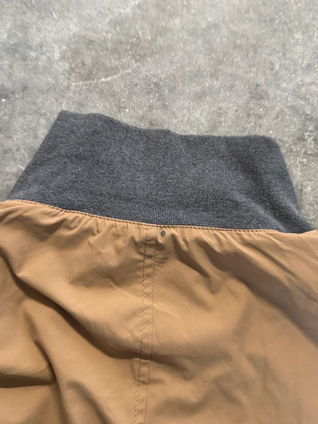 Brunello Cucinelli Reversible Full-Zip Bomber Jacket in Gray and Tan Size L 13