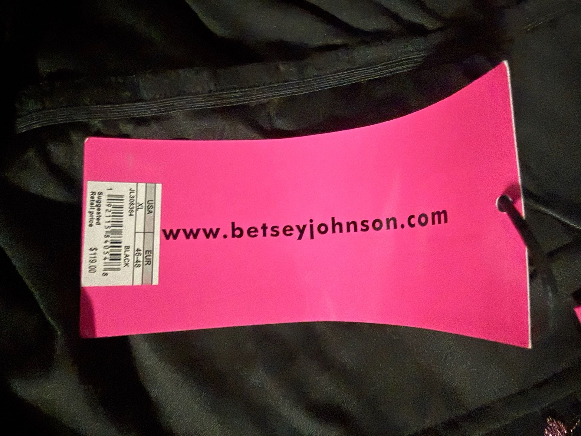 Betsey Johnson Black Floral Embroidered Babydoll Cami Dress 7