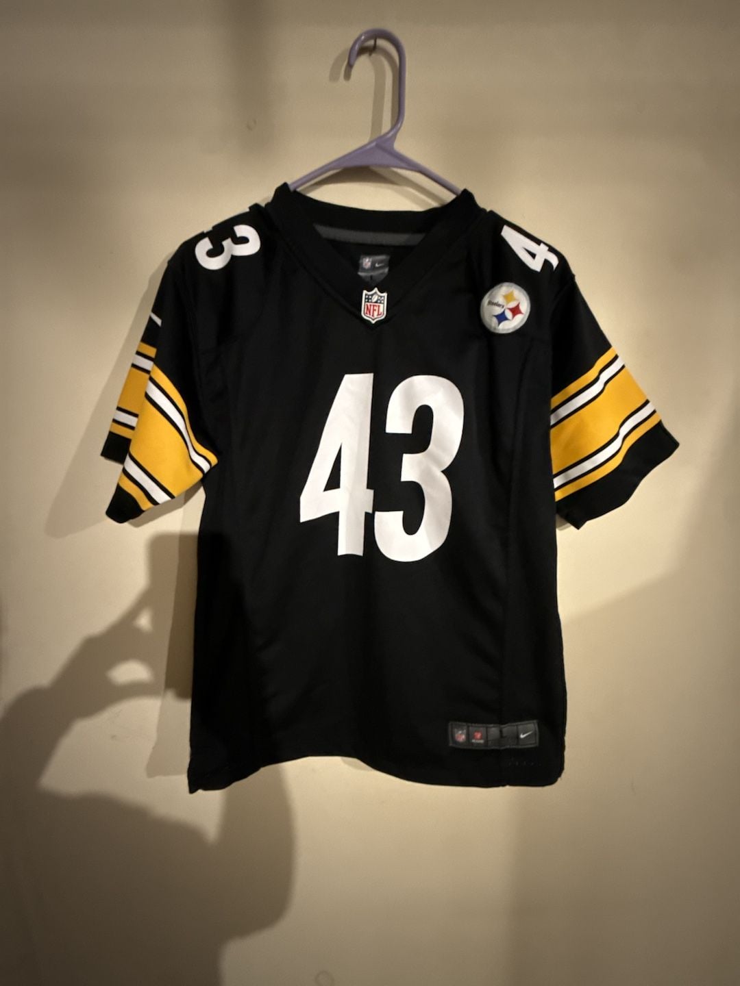 Nike Pittsburgh Steelers Troy Polamalu #43 Youth Game Jersey 2