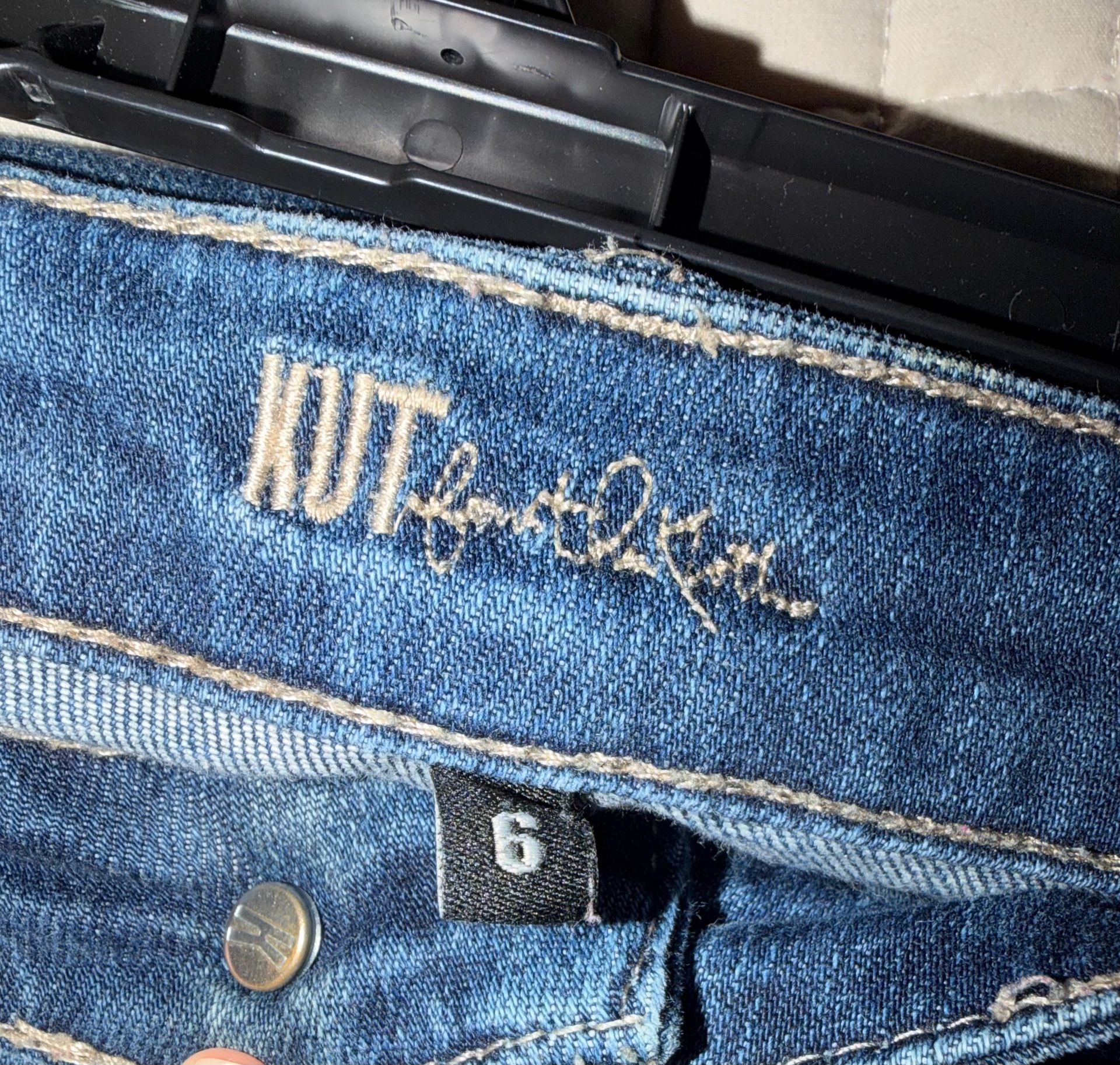 KUT from the Kloth Catherine Slouchy Boyfriend Distressed Cuffed Crop Jeans 5