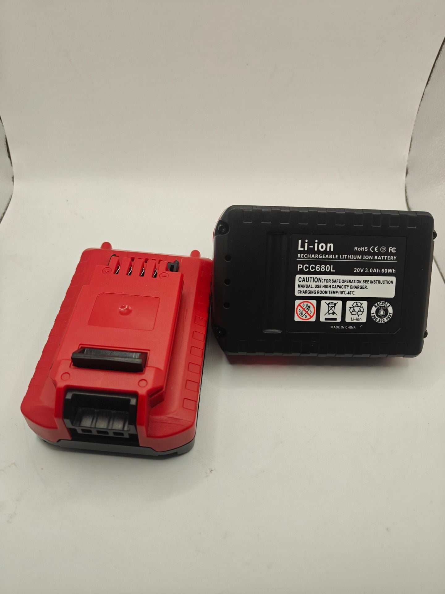 2-Pack 20V 3.0Ah Lithium-Ion Replacement Batteries for Porter-Cable PCC680L 3
