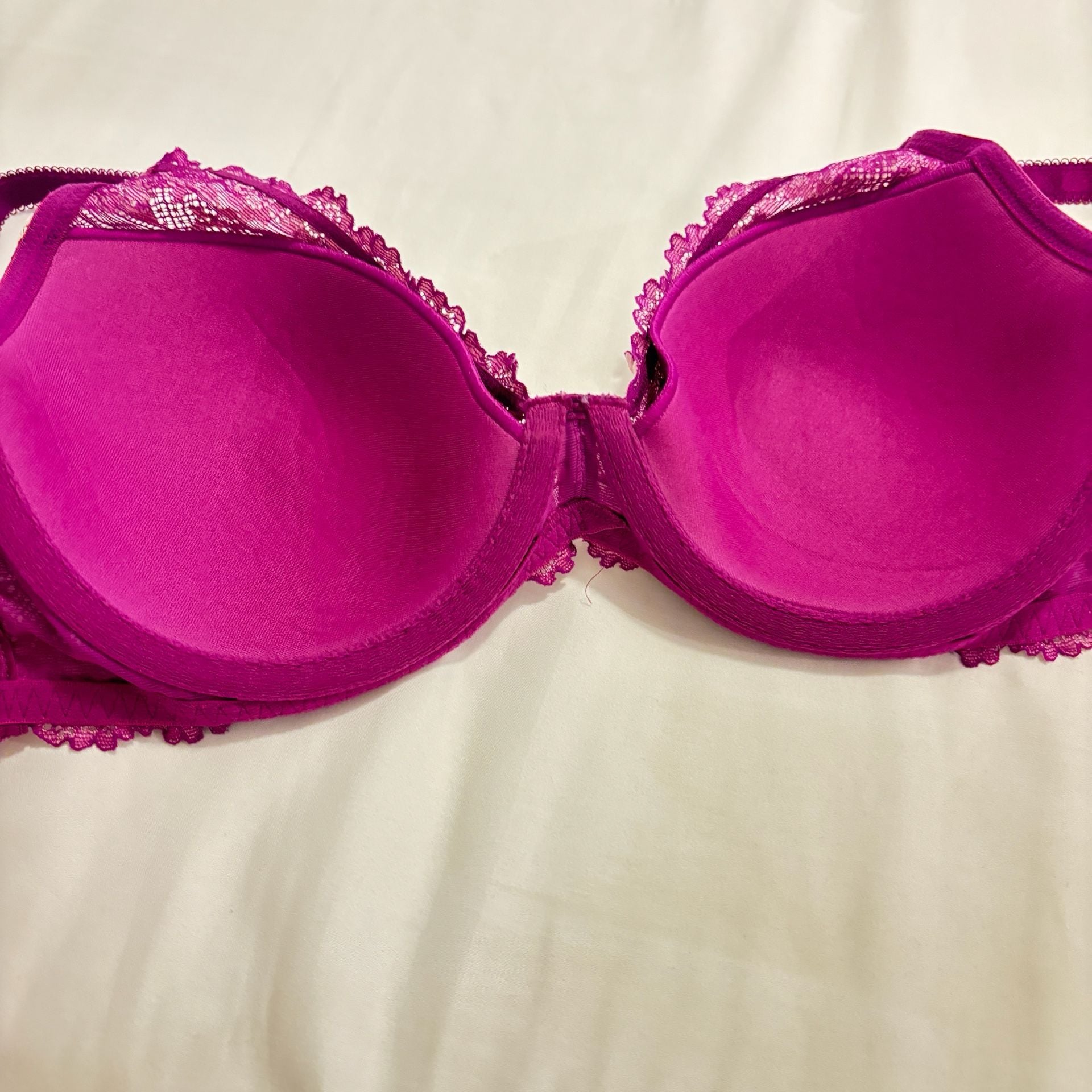 Wacoal Embrace Lace Underwire Contour Bra, Purple/Pink, 32DDD 6