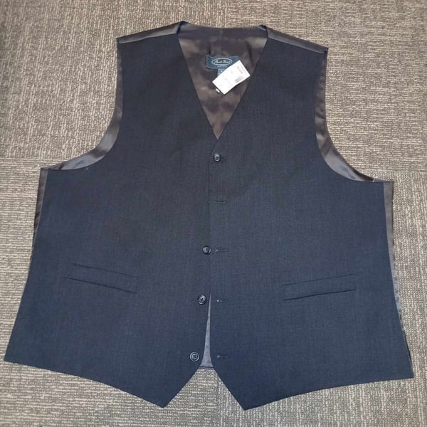 Pronto Uomo Platinum Men's 100% Wool Suit Vest, Size 3X