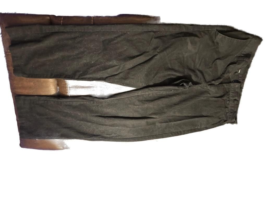 George Men's Black Casual Straight Leg Pants 29x30 1
