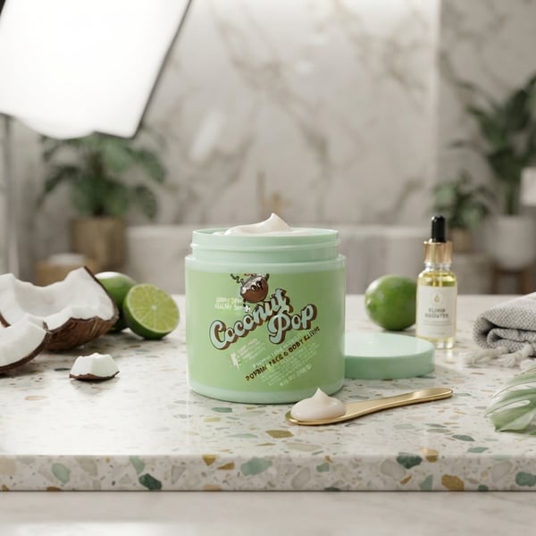 Happy Skin Healthy Skin Coconut Pop Poppin' Face & Body Elixir 6.34 oz