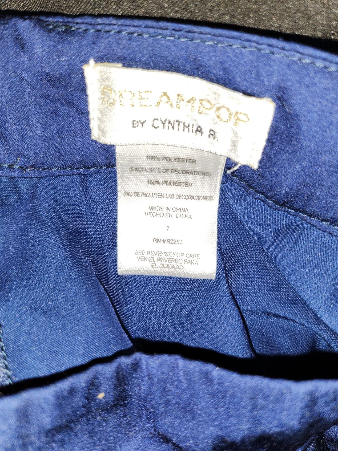 Dreampop by Cynthia R. Navy Blue High-Waisted Mini Skirt with Front Knot Detail 4