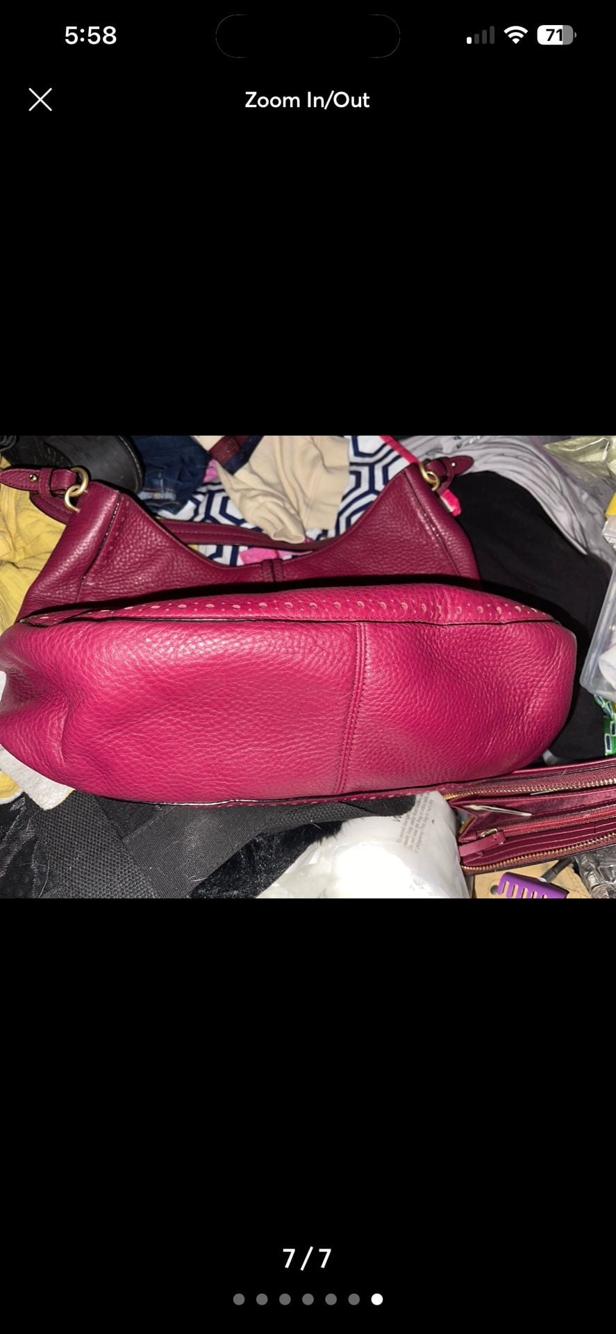 Kate Spade New York Nori Merlot Pebble Leather Hobo Bag and Matching Wallet Set 7