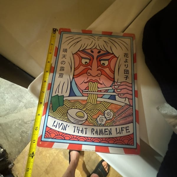 Kalan SM716 Livin' That Ramen Life Metal Wall Sign