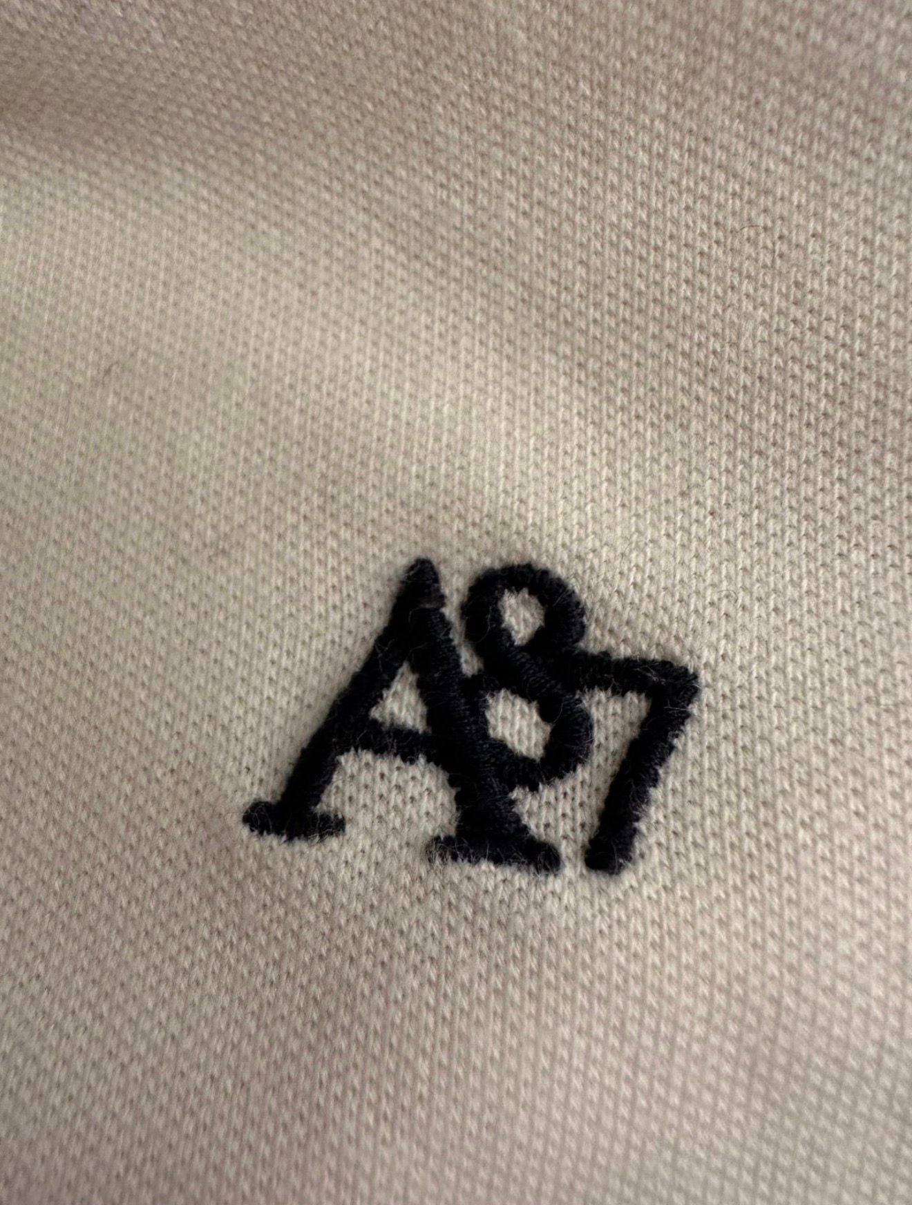 Aeropostale A87 Solid White Piqué Polo Shirt 4