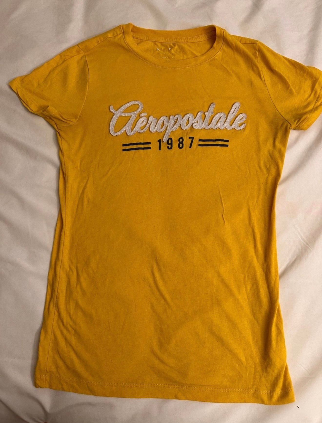 Aeropostale 1987 Embroidered Graphic Crew Neck T-Shirt 1