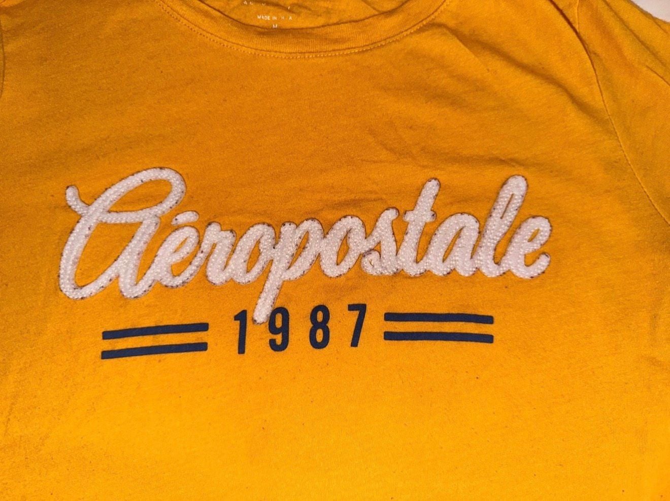 Aeropostale 1987 Embroidered Graphic Crew Neck T-Shirt 2