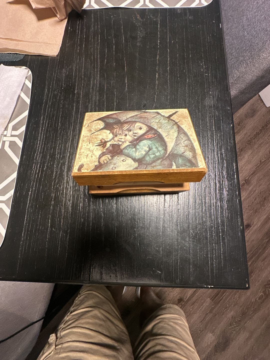 Cuendet Vintage Wooden Music Box with Swiss Musical Movement playing Lara's Theme from Dr. Zhivago 8