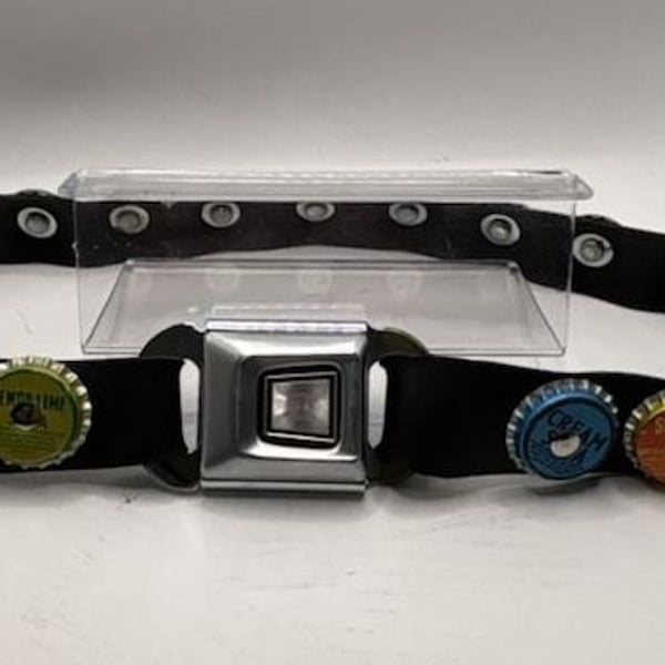 Little Earth Recycled Soda Bottle Cap Seatbelt Buckle Belt