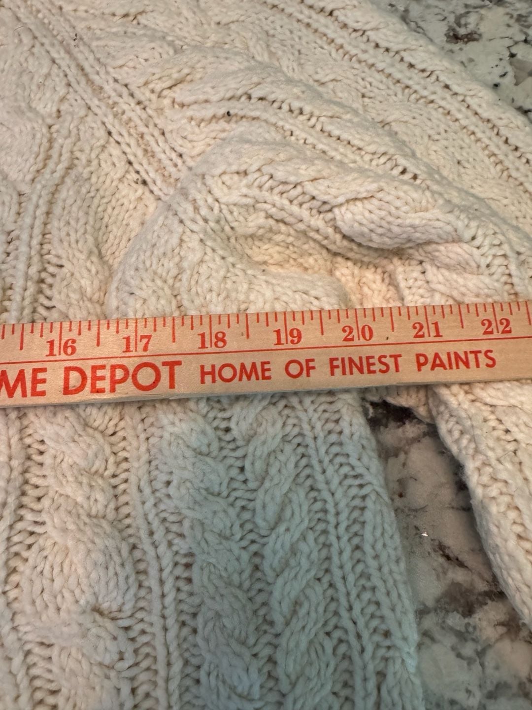 IZOD Cream Cable Knit Raglan Sweater 6