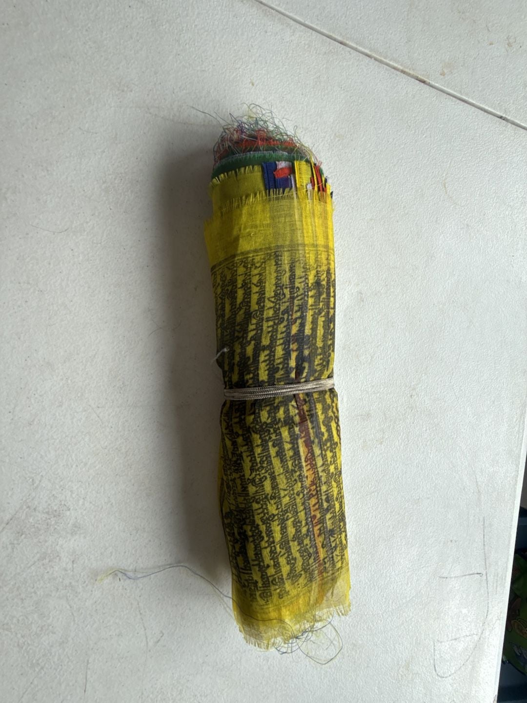 Tibetan Lungta Wind Horse Traditional Prayer Flags, Rolled Banner 2