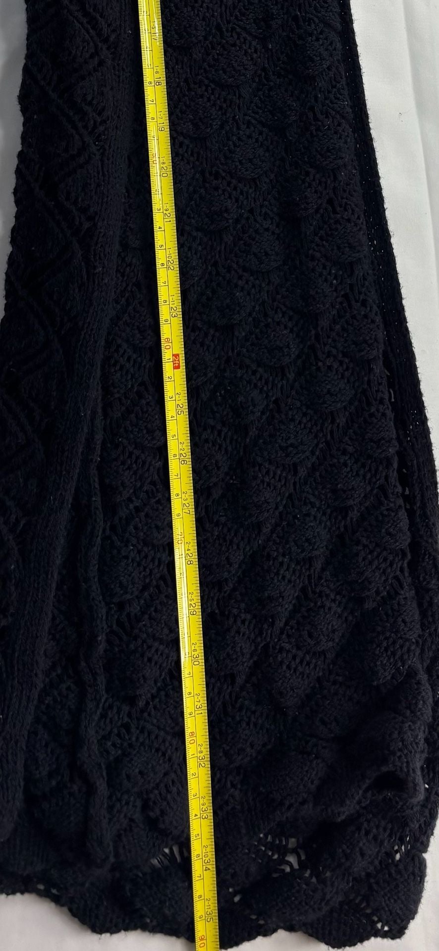 Free People Bali Melodie Crochet Maxi Skirt with Wood Ring Detail 11