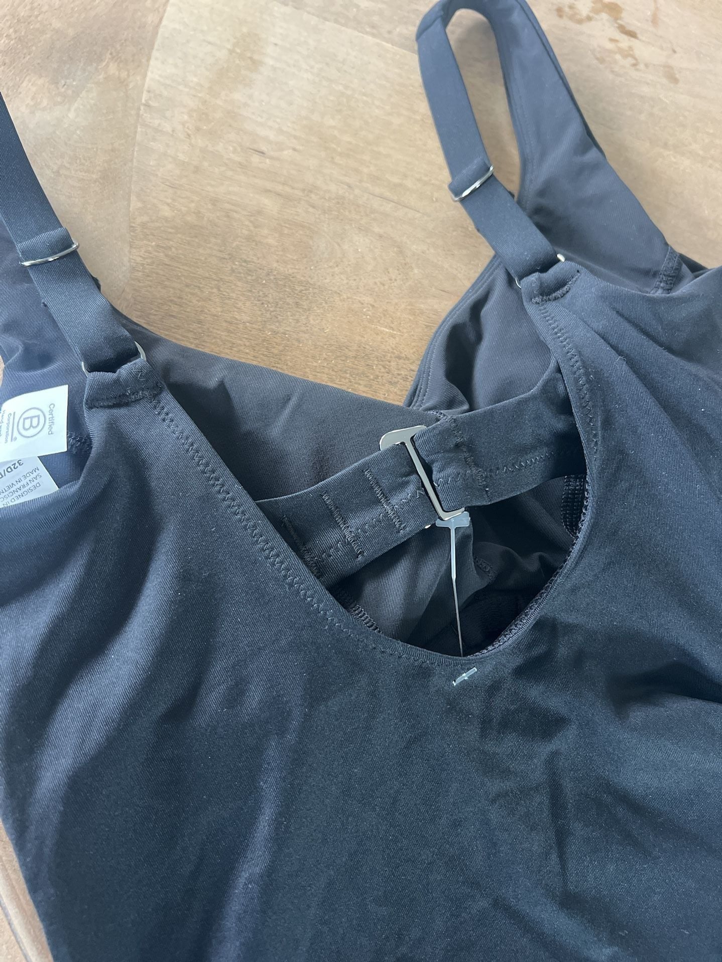 Athleta Bondi Bra Cup Underwire Tankini Top in Black 7