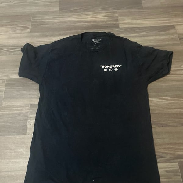 Black "Honored" graphic tee #streetwear #skater