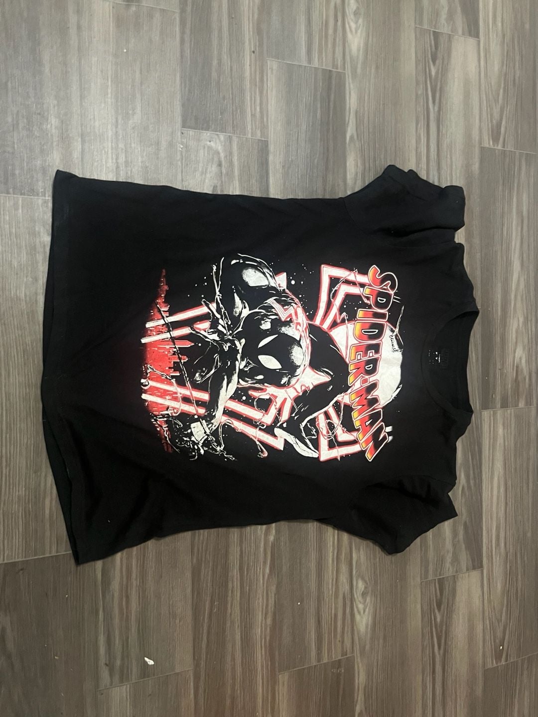 Marvel Men's Spider-Man Black Symbiote Suit Graphic T-Shirt 2