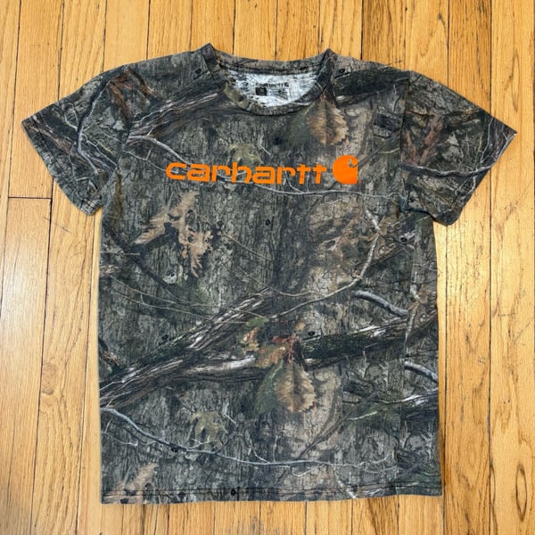 Carhartt Kids Youth Mossy Oak Camo Short Sleeve Logo T-Shirt