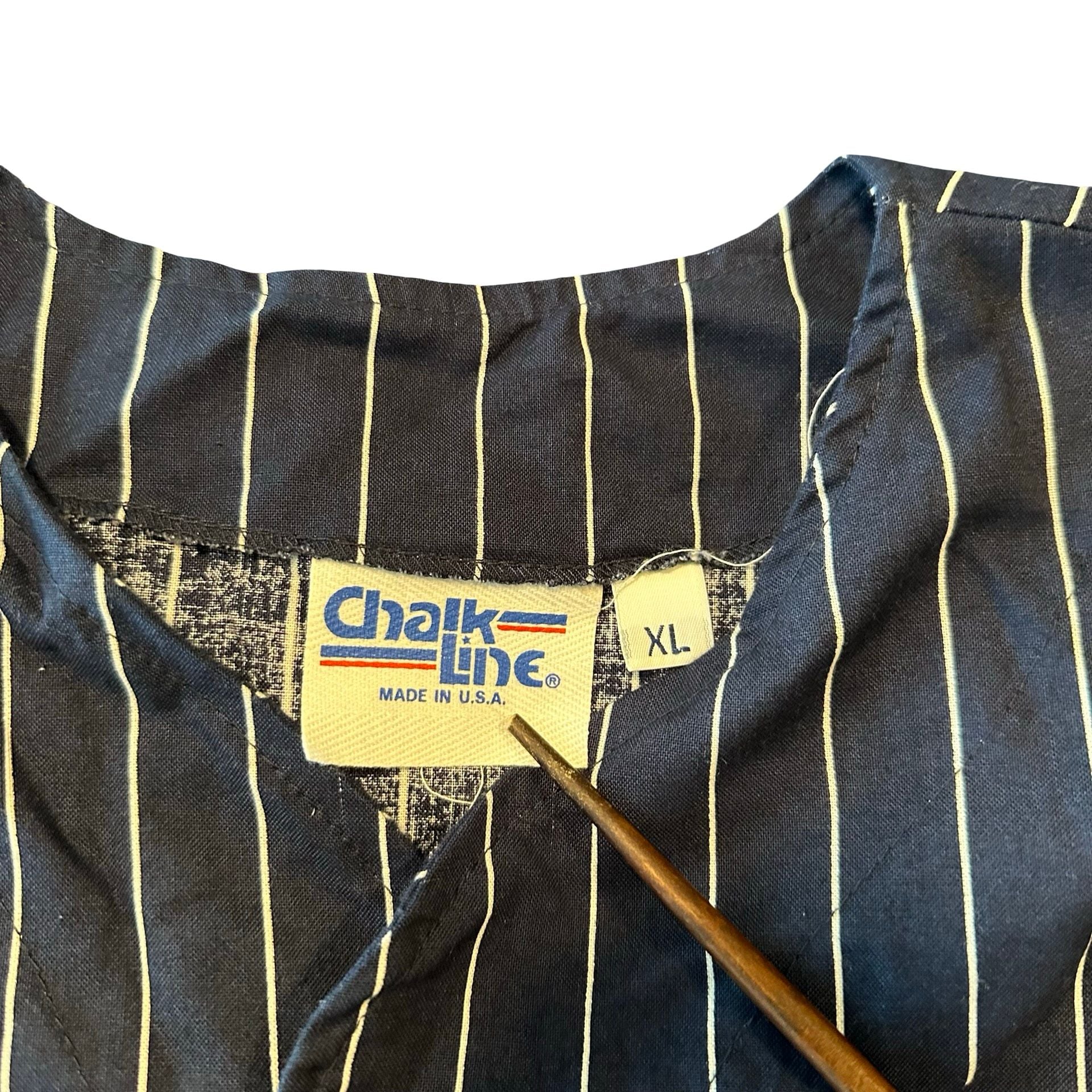 Vintage Chalk Line Detroit Tigers Pinstripe Baseball Jersey 3