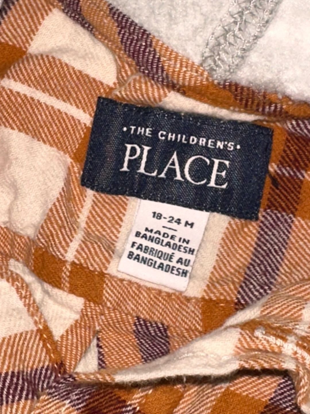 The Children's Place Toddler Boys Plaid Flannel Hooded Long Sleeve Button-Up Shirt 4
