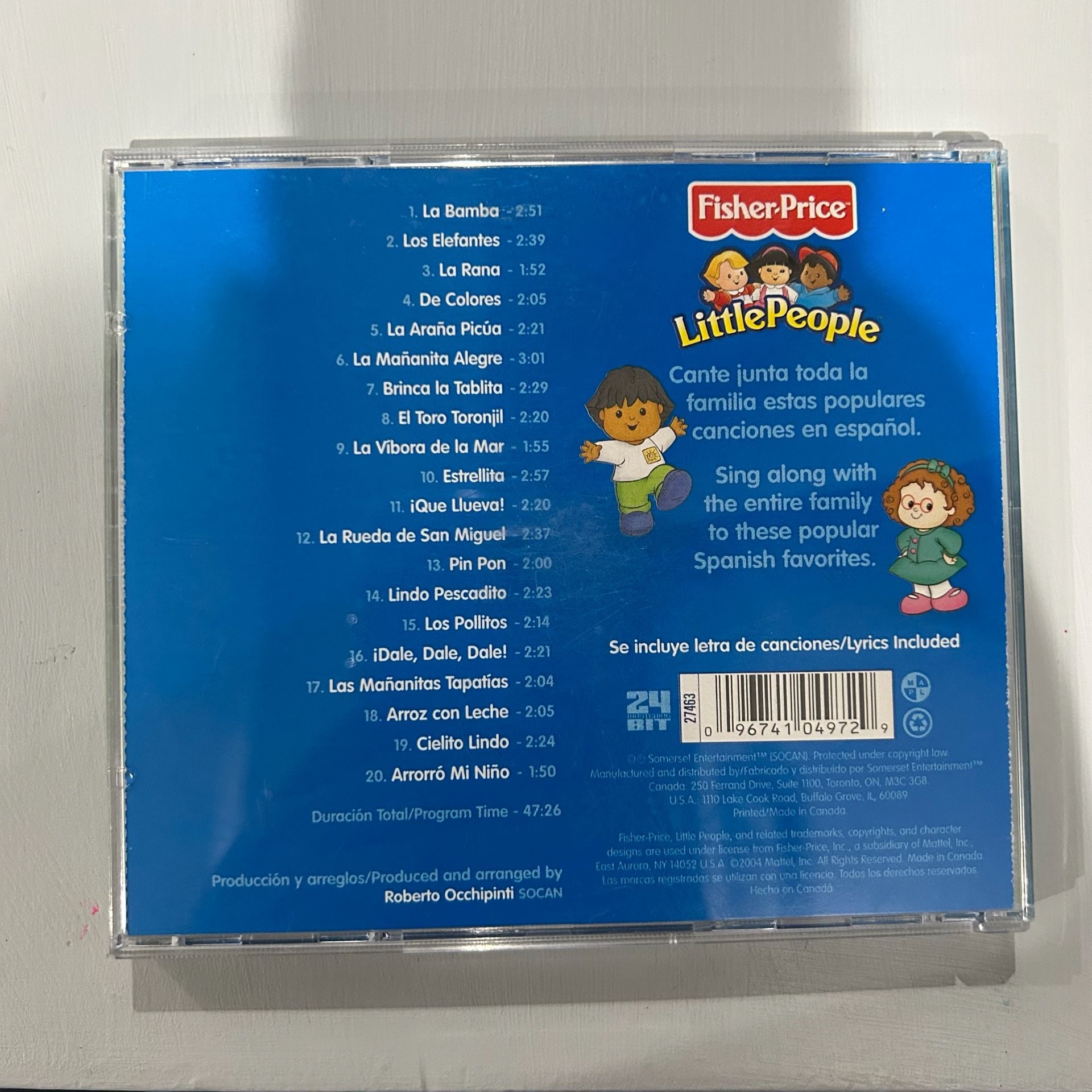 Fisher-Price Little People ¡Cantemos en español! Children's Music Audio CD 7