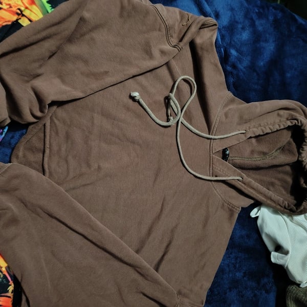 Shein Pullover Hoodie in Brown oversized 