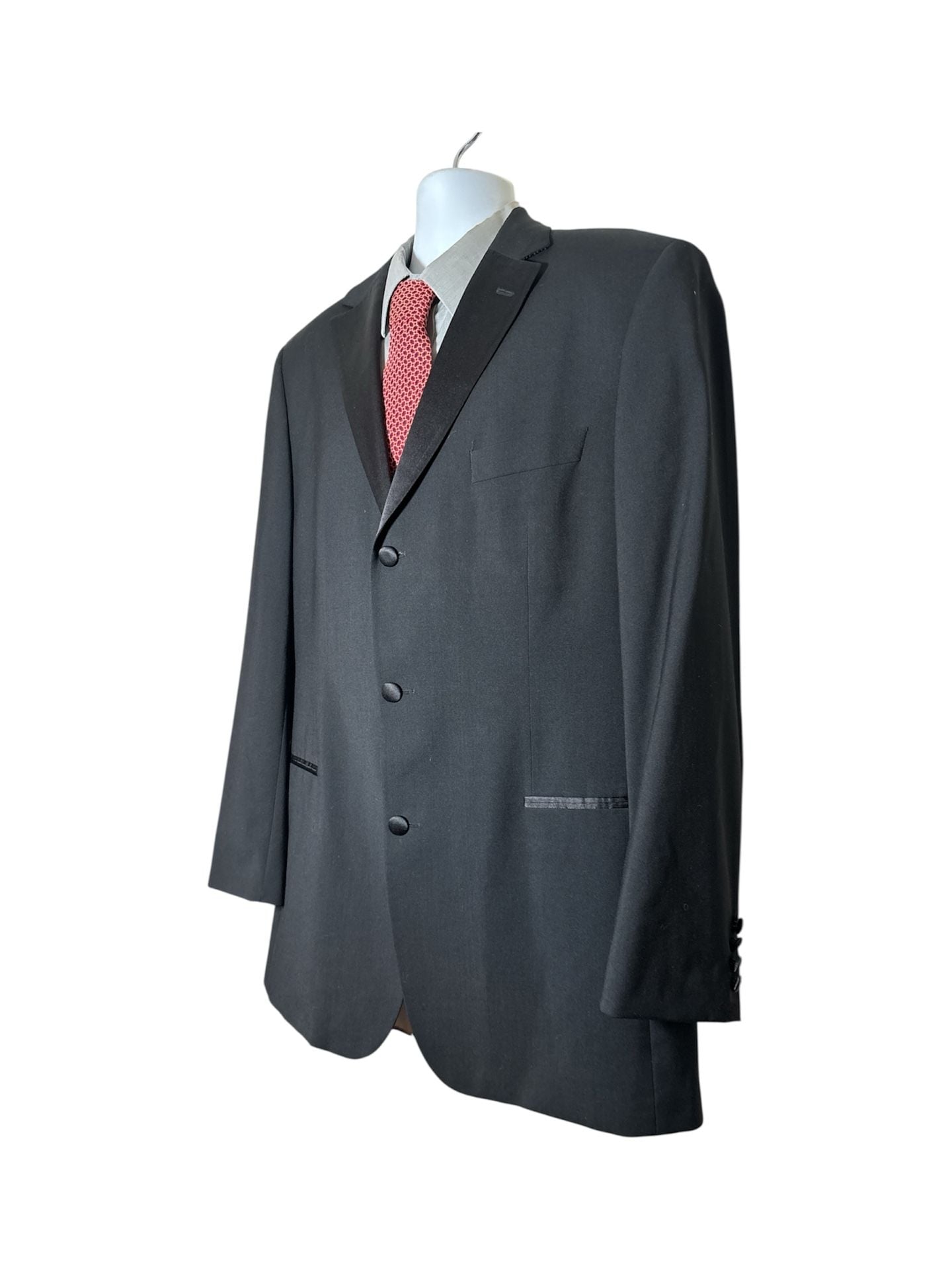 Hugo Boss Men's Black Two-Piece Tuxedo Suit with Satin Lapels 4