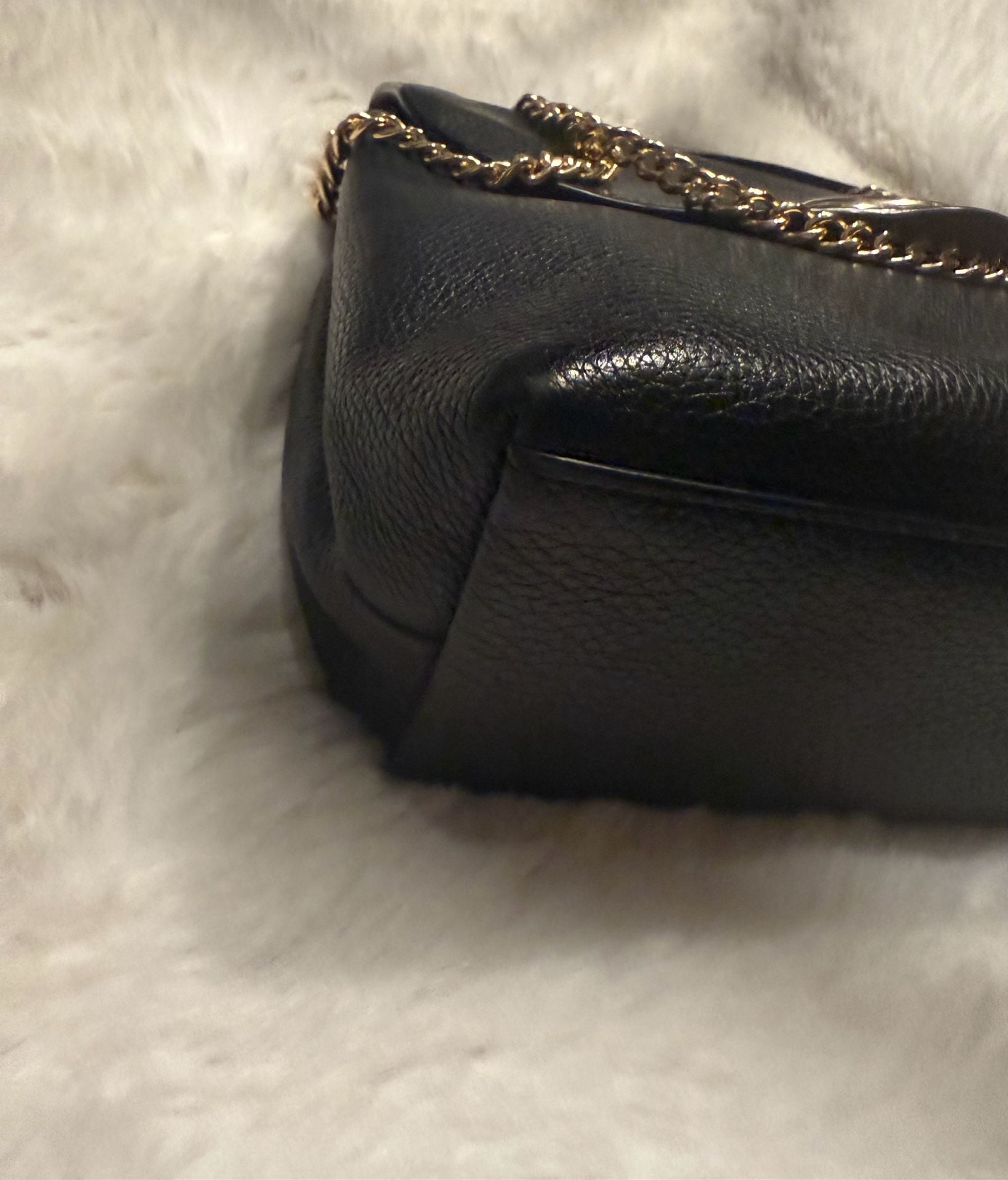 Coach Studio Shoulder Bag in Black Pebble Leather with Gold-Tone Signature C Hardware 6