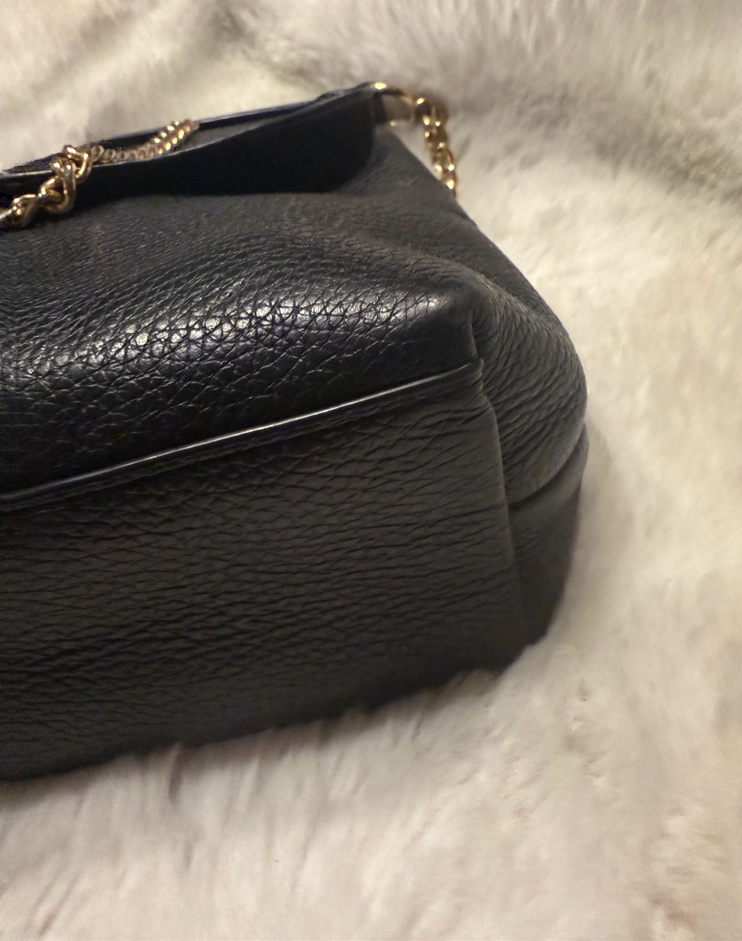 Coach Studio Shoulder Bag in Black Pebble Leather with Gold-Tone Signature C Hardware 7