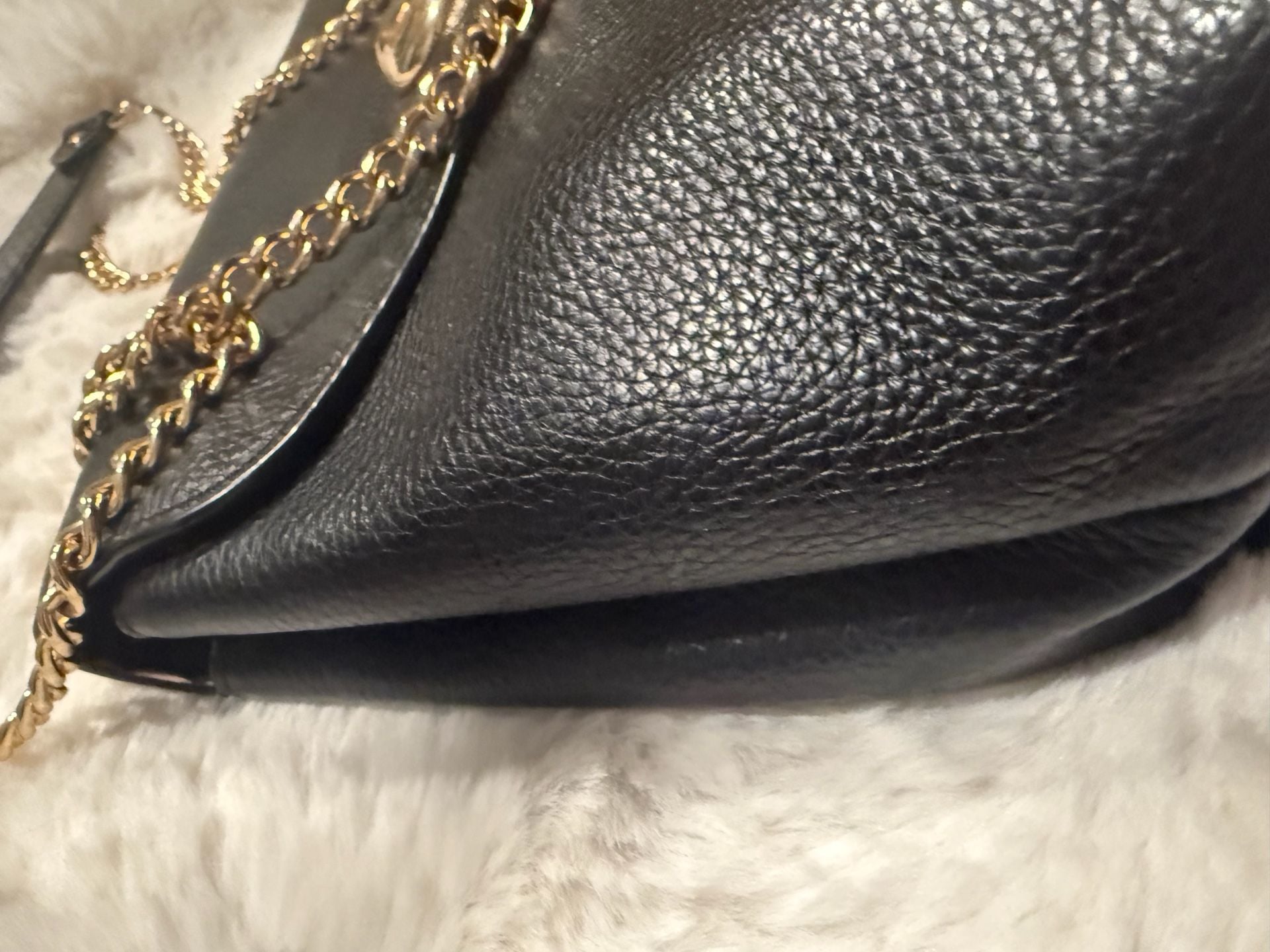 Coach Studio Shoulder Bag in Black Pebble Leather with Gold-Tone Signature C Hardware 9