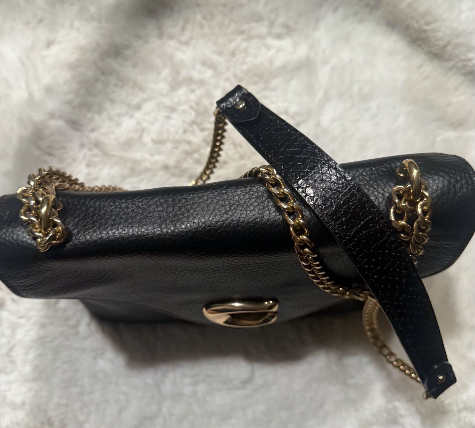 Coach Studio Shoulder Bag in Black Pebble Leather with Gold-Tone Signature C Hardware 11