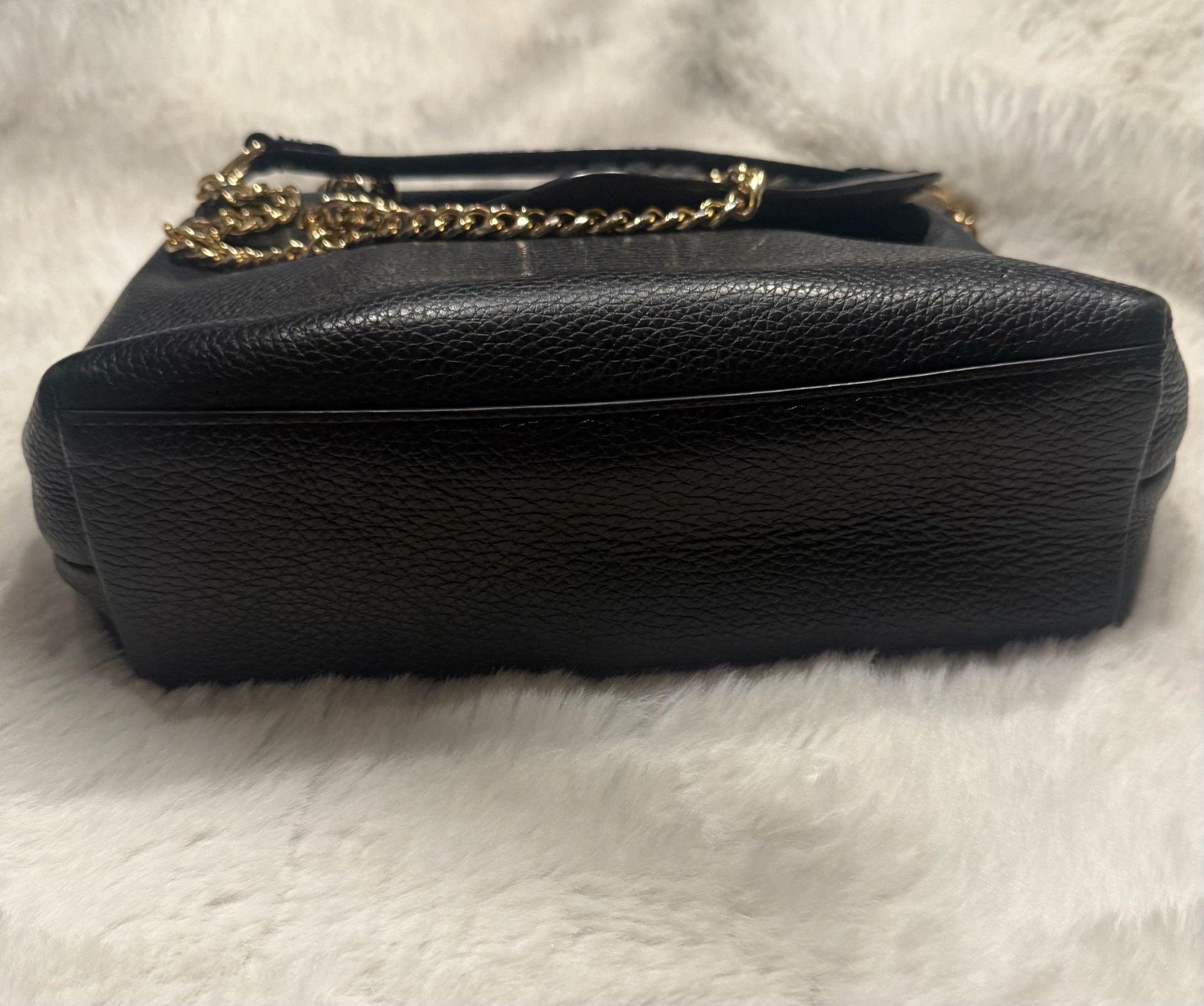 Coach Studio Shoulder Bag in Black Pebble Leather with Gold-Tone Signature C Hardware 19