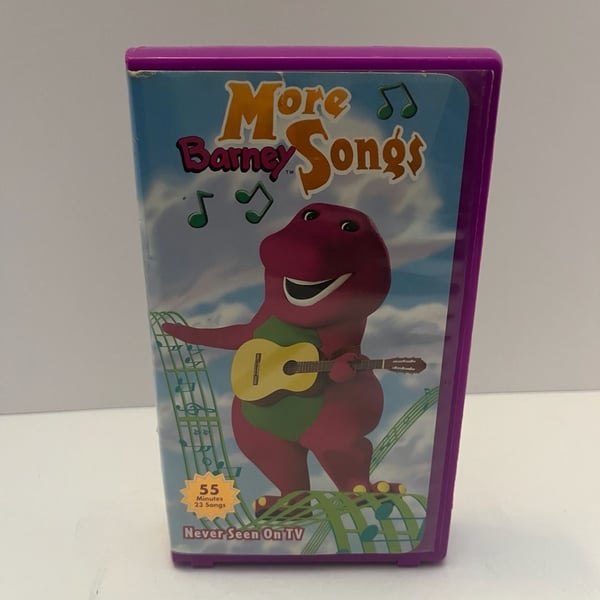 More Barney Songs VHS Tape (1999) Lyons Partnership Clamshell Case
