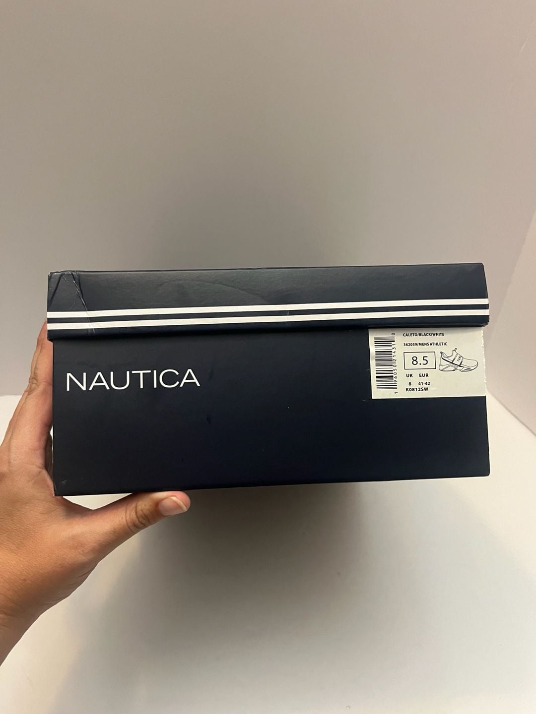 Nautica Caleto Men's Athletic Slip-On Sneakers, Black/White 4