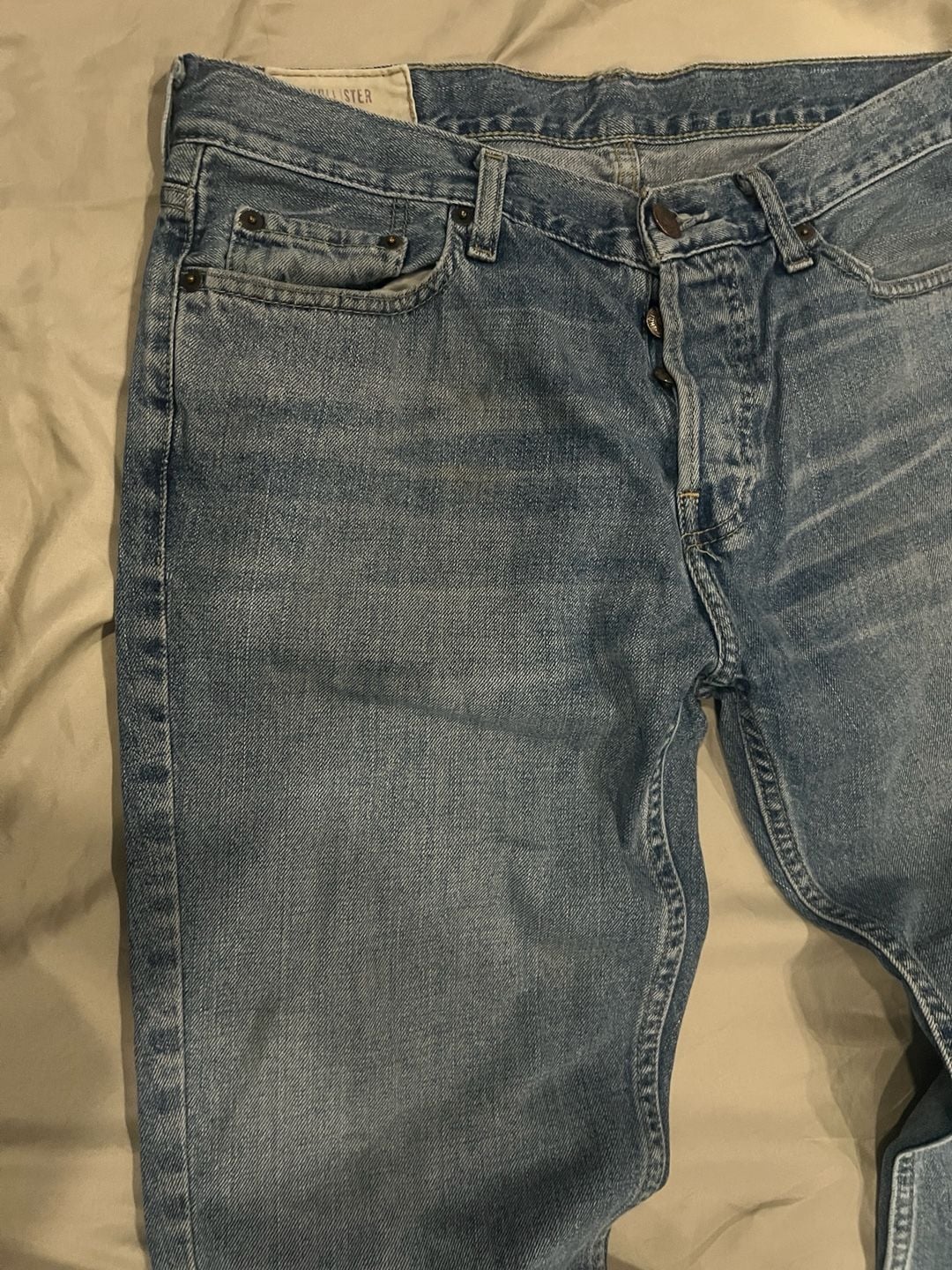 Hollister Boot Cut Men's Blue Denim Jeans Size 32x32 4