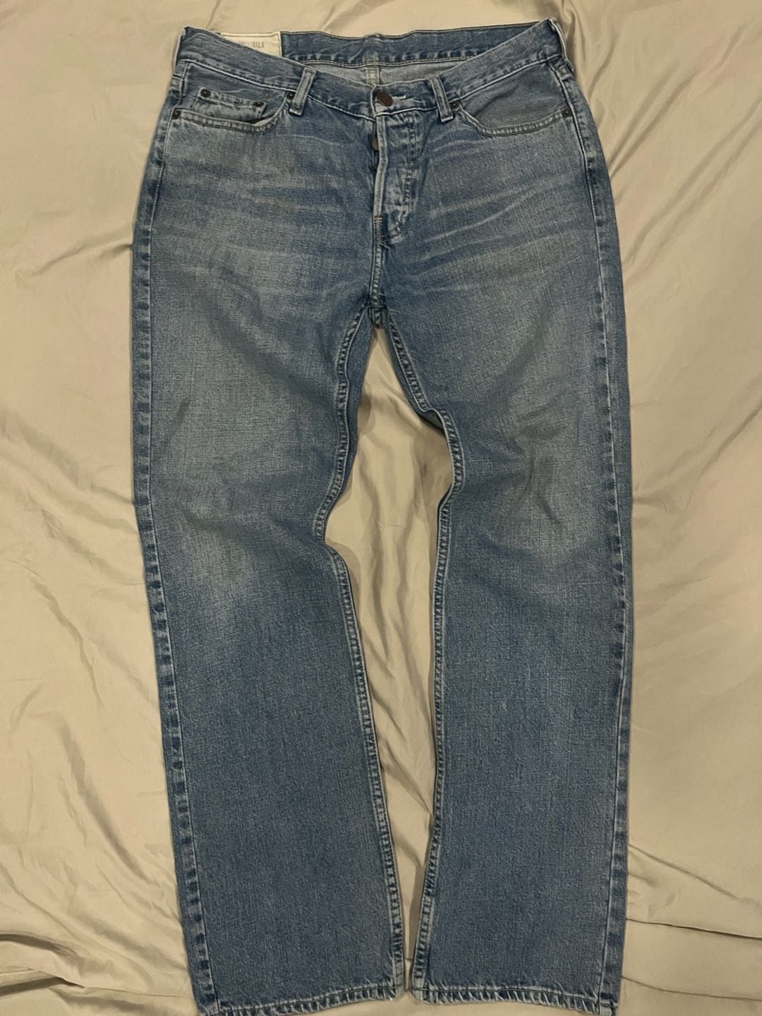 Hollister Boot Cut Men's Blue Denim Jeans Size 32x32 5