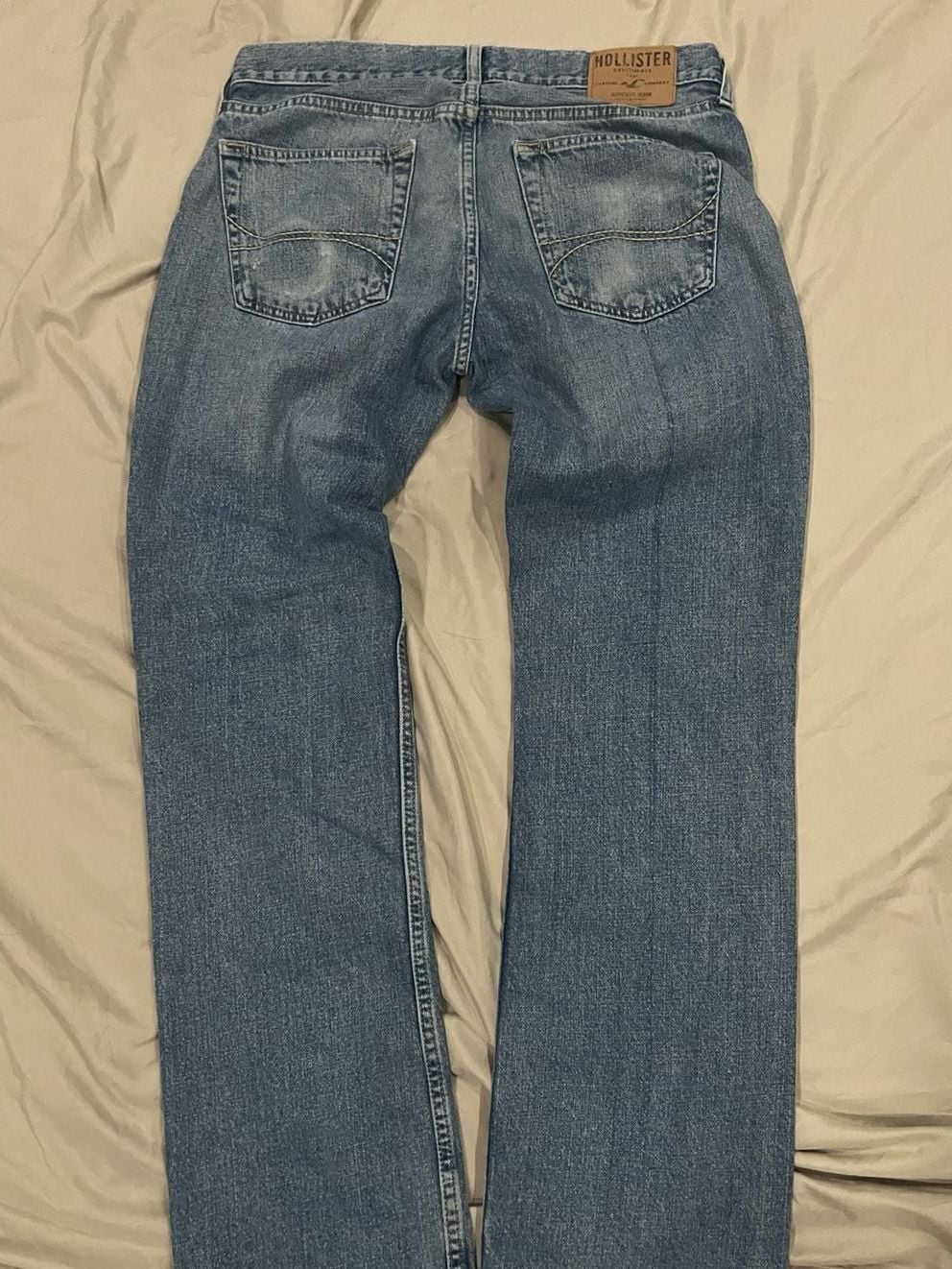 Hollister Boot Cut Men's Blue Denim Jeans Size 32x32 2