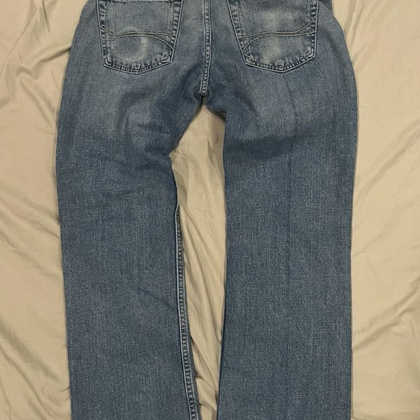 Hollister Boot Cut Men's Blue Denim Jeans Size 32x32