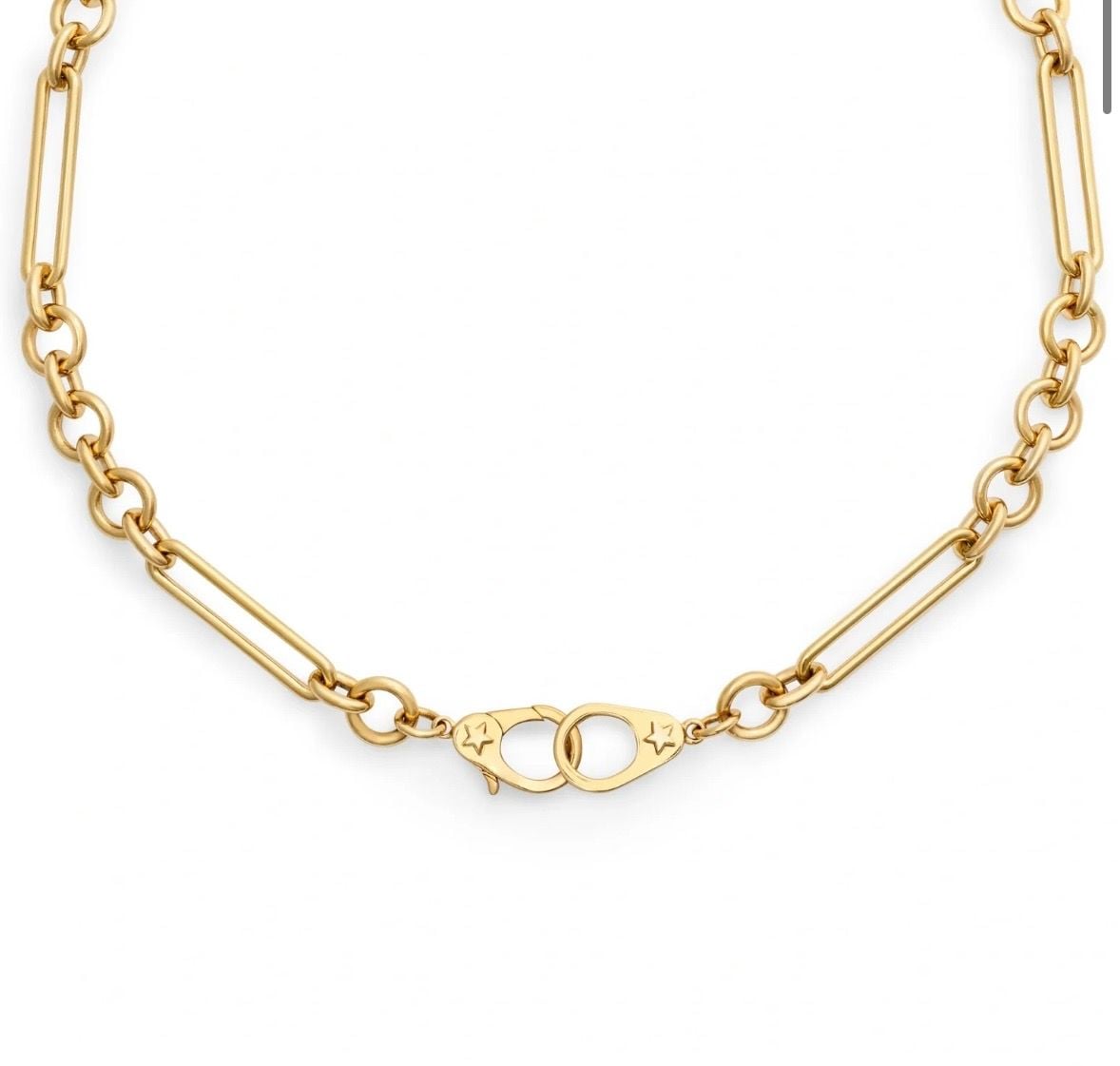 Foundrae Sister Hook Midsize Mixed Clip Chain Necklace 1