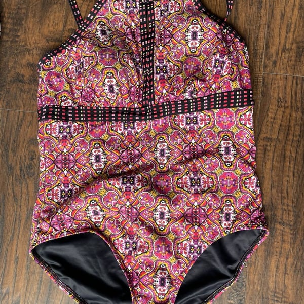 Size 12 Lands' End Women's One Piece Swimsuit
