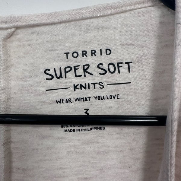 Torrid Super Soft Knits Open Front Long Sleeve Cardigan