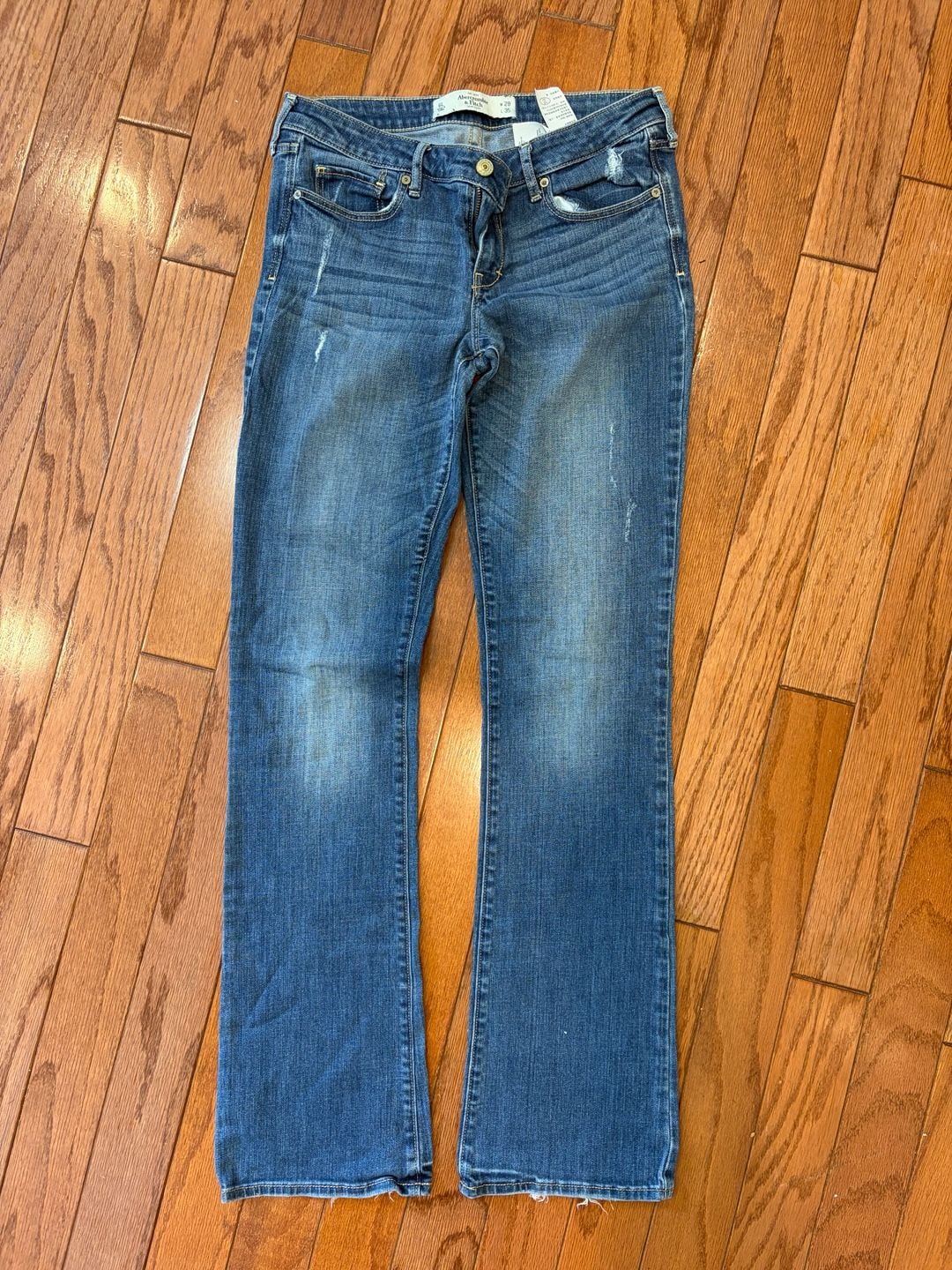 Abercrombie & Fitch Women's Distressed Mid-Rise Skinny Jeans Size 6L 3